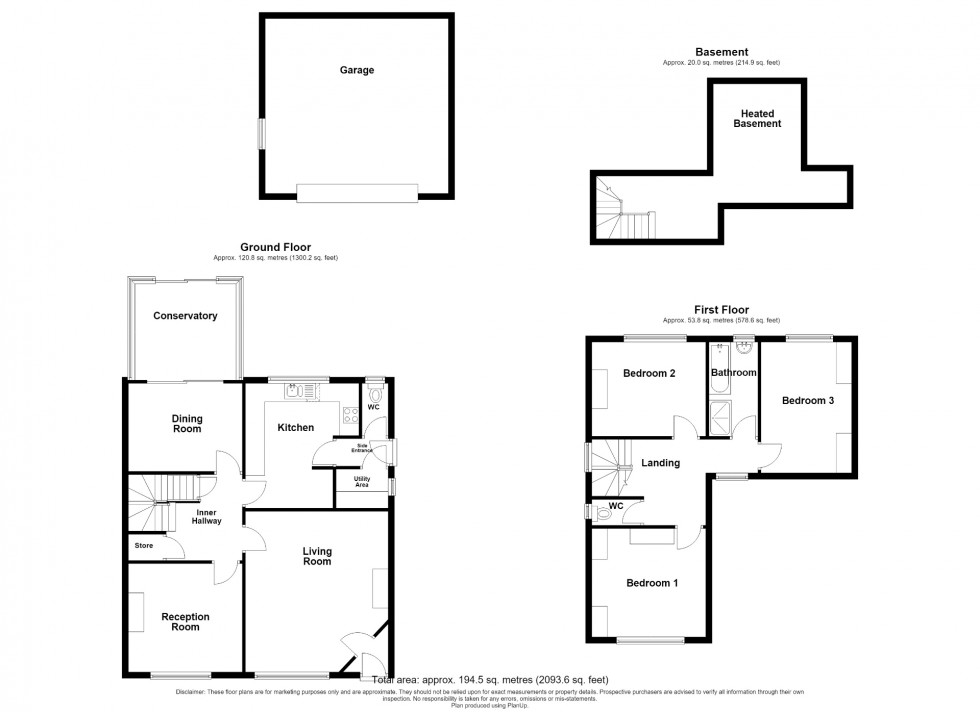 Floorplan for Somercotes Hill, Somercotes, DE55