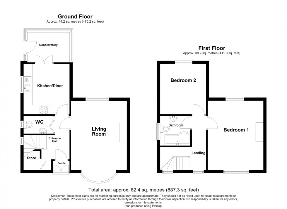 Floorplan for Pinxton Lane, South Normanton, DE55