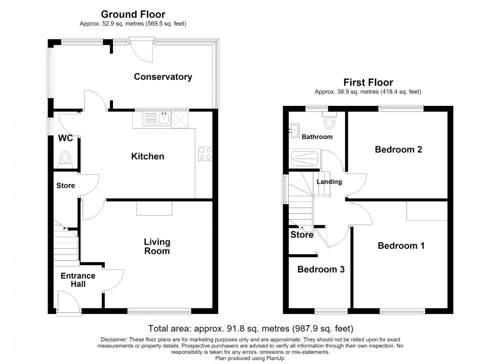 Floorplan for Victoria Road, Selston, NG16
