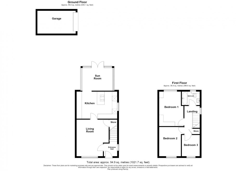 Floorplan for Sidings Way, Westhouses, DE55