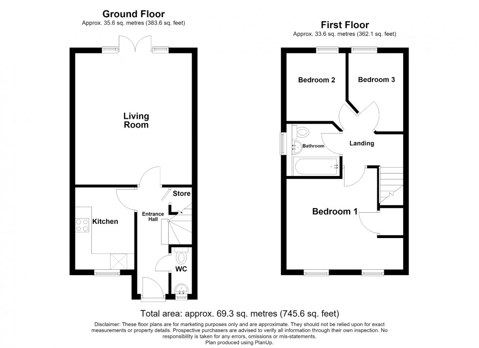 Floorplan for Woodfield Road, South Normanton, DE55