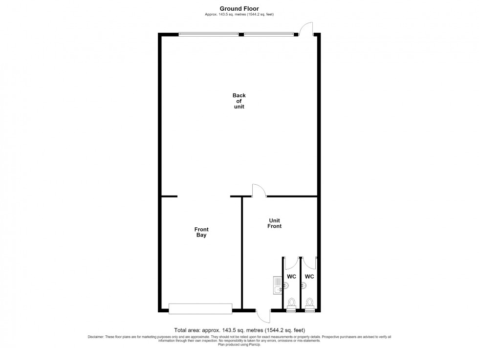 Floorplan for Taylor Lane Industrial Estate, Loscoe, DE75