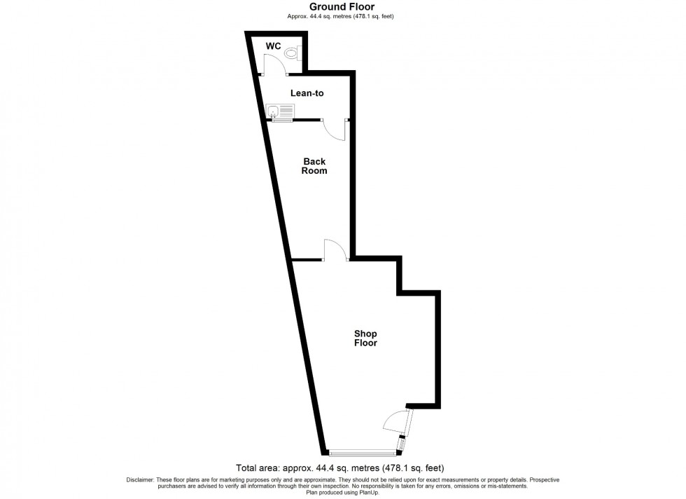 Floorplan for High Street, Alfreton, DE55