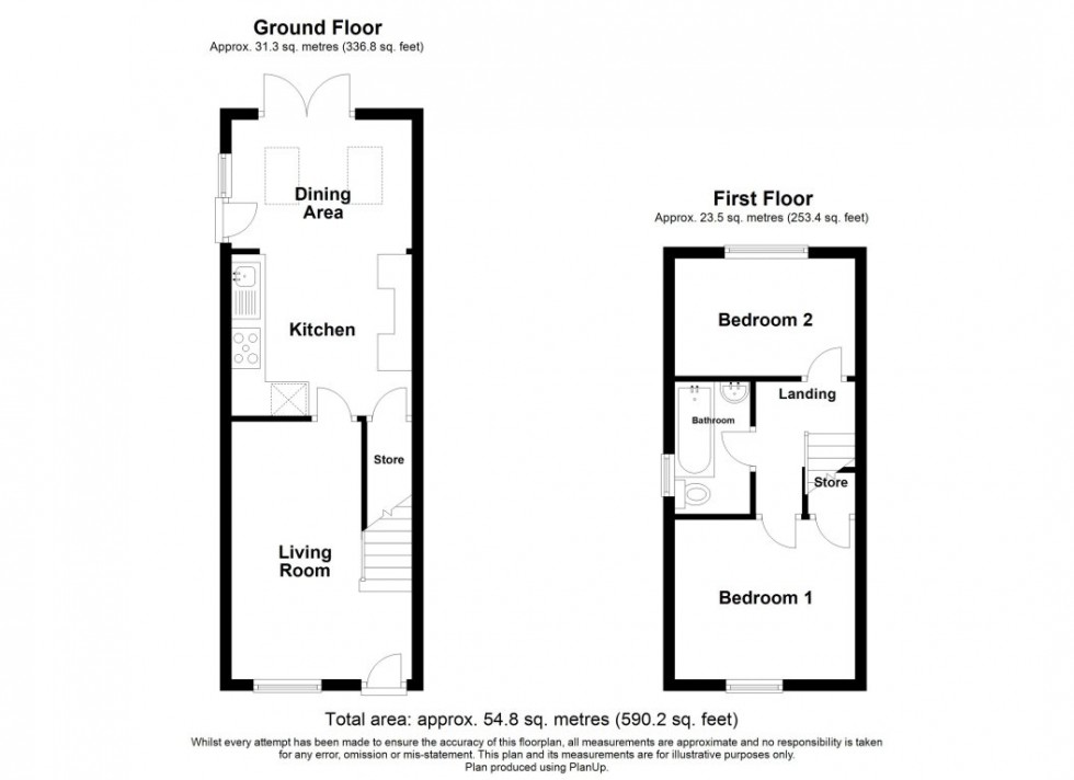 Floorplan for Ashton Close, Swanwick