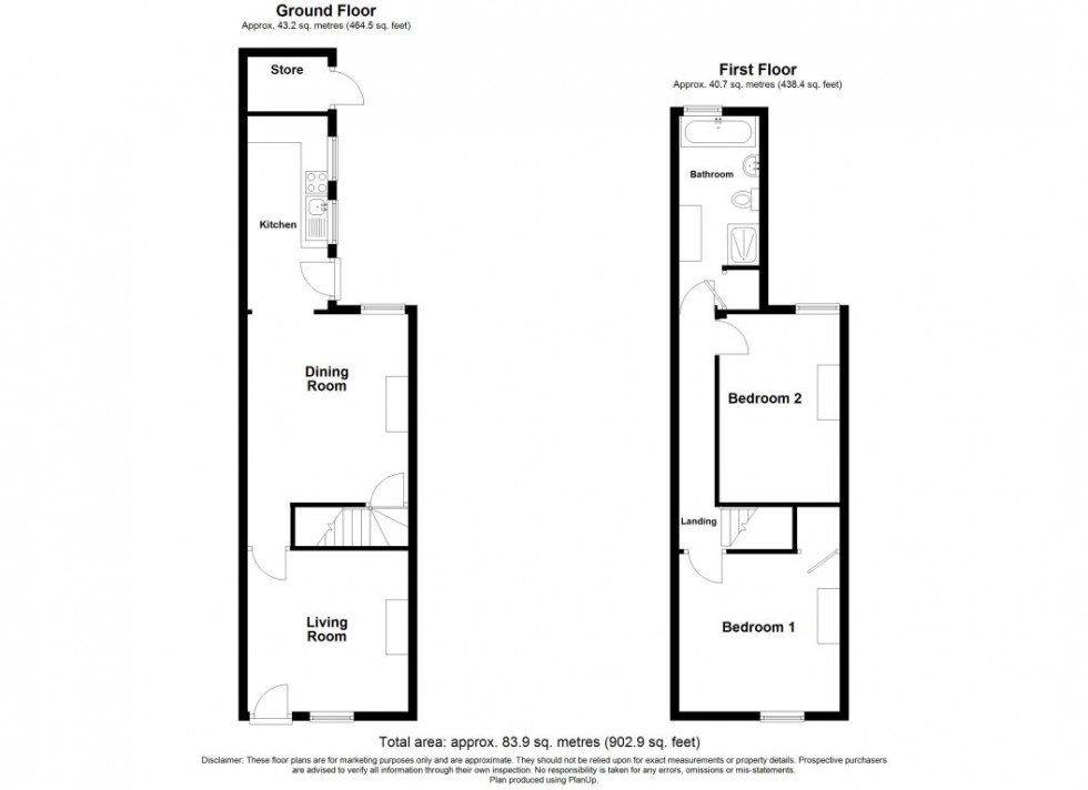 Floorplan for 93 Church Lane, Selston